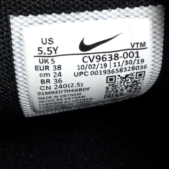 Nike Air Max 270 React Black/Red/Orange Running Shoes Women's Size 7 Youth 5.5Y - Picture 8 of 8